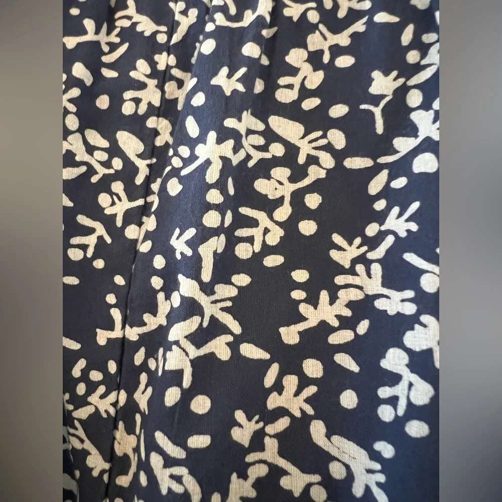Mirth Navy Blue and White Floral Belted Dress Size XS - Picture 5 of 6